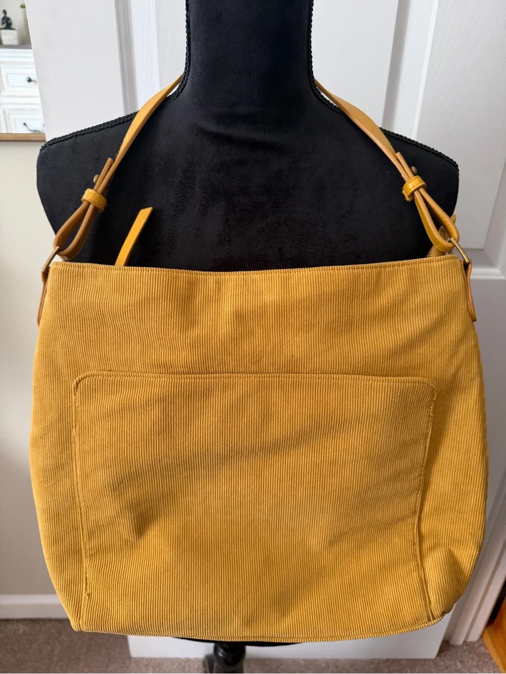 Universal Thread Mustard Yellow Corduroy Shoulder Bag